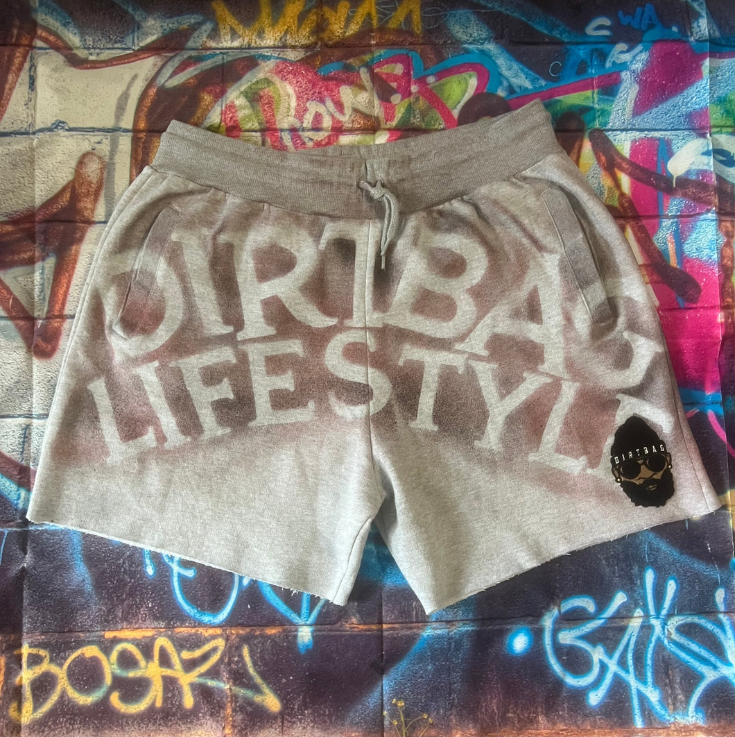Dirtbag Heather/Red Graffiti Shorts
