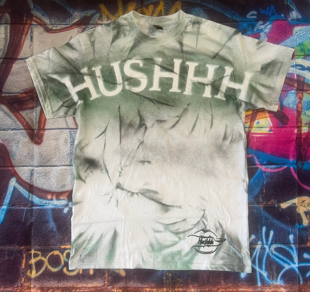Hushhh Green/Blk Graffiti Tee