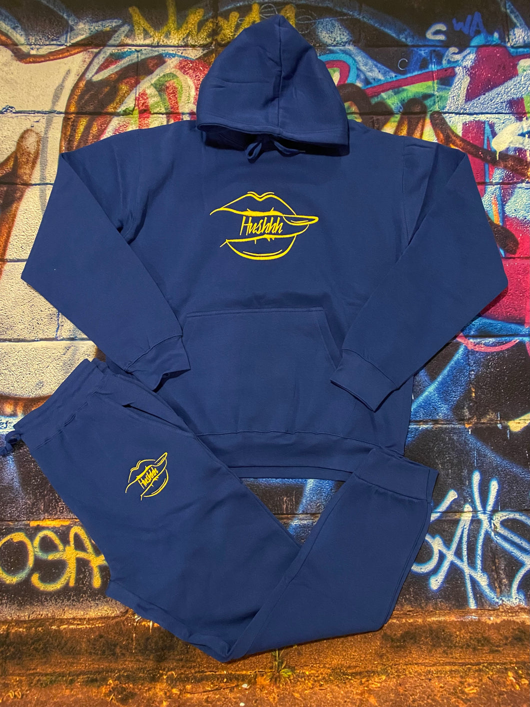 Women's Royal & Gold Hushhh Sweatsuit